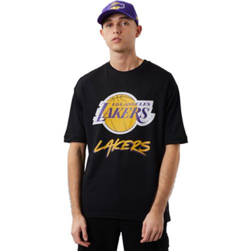 T-Shirt NBA Los Angeles Lakers Script Mesh Tee - New-Era - Modalova