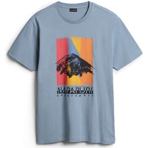 T-Shirts & Poloshirts S-BOLIVAR NP0A4H28-B2B BLUE FADED - Napapijri - Modalova