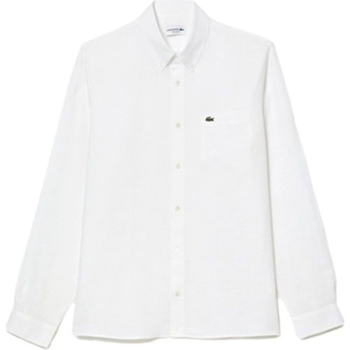 Hemdbluse Linen Casual Shirt - Blanc - Lacoste - Modalova