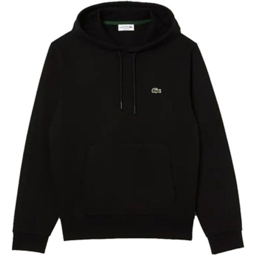 Sweatshirt Organic Brushed Cotton Hoodie - Noir - Lacoste - Modalova