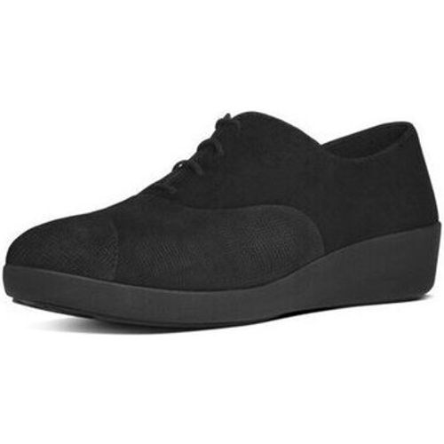 Damenschuhe F-POP TM OXFORD FOIL SUEDE/BLACK FOIL CHECK - FitFlop - Modalova