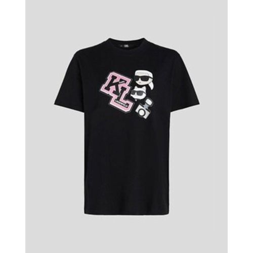 T-Shirts & Poloshirts 240W1727 OVERSIZED IKONIK VARSITY TEE - Karl Lagerfeld - Modalova