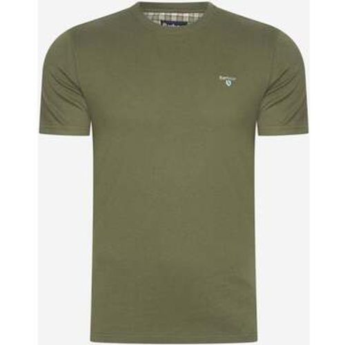 T-Shirts & Poloshirts Tartan sports tee - pale sage - Barbour - Modalova