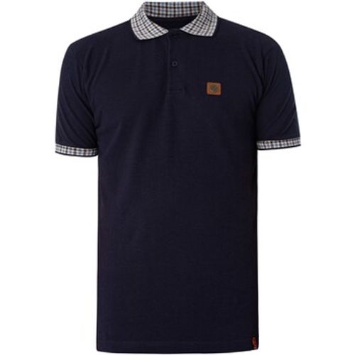 Poloshirt Piqué-Poloshirt mit Gingham-Karobesatz - Trojan - Modalova