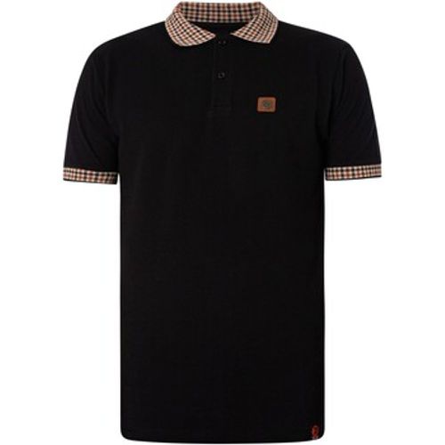 Poloshirt Piqué-Poloshirt mit Gingham-Karobesatz - Trojan - Modalova