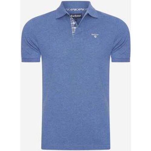 T-Shirts & Poloshirts Piqué-Poloshirt mit Schottenkaro – Chambray meliert - Barbour - Modalova