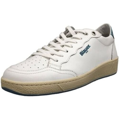 Sneaker S4OLYMPIA017LEA WHI/LTB - Blauer - Modalova