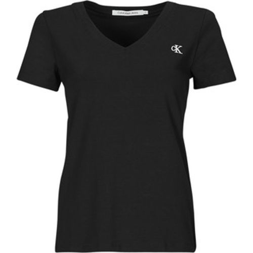 T-Shirt CK EMBROIDERY STRETCH V-NECK - Calvin Klein Jeans - Modalova