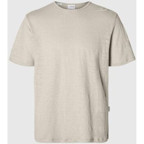 T-Shirts & Poloshirts 16089504 BETH LINEN SS-OATMEL - Selected - Modalova