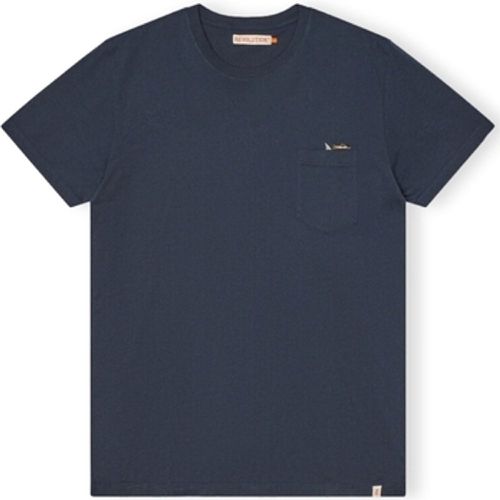 T-Shirts & Poloshirts T-Shirt Regular 1365 SHA - Blue - Revolution - Modalova