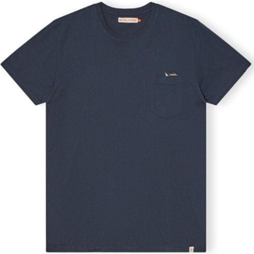 T-Shirts & Poloshirts T-Shirt Regular 1365 SHA - Navy - Rvlt Revolution - Modalova