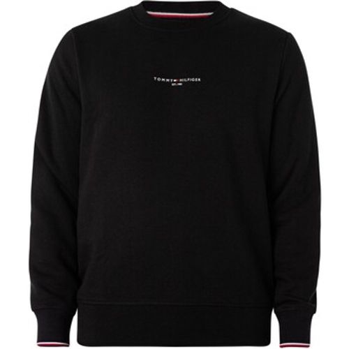 Sweatshirt Sweatshirt mit Rundhalsausschnitt und Logo-Besatz - Tommy Hilfiger - Modalova