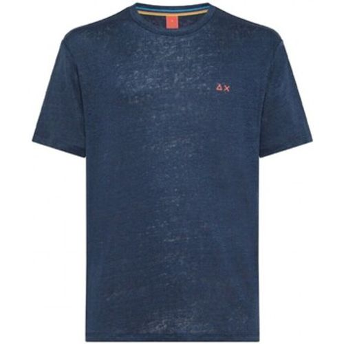 T-Shirts & Poloshirts Einfarbiges SS-T-Shirt aus Leinen - Sun68 - Modalova