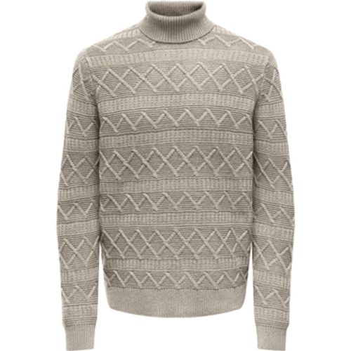 Pullover ONSWADE REG 5 STRUC ROLL NECK KNIT 22027158 - Only & Sons - Modalova