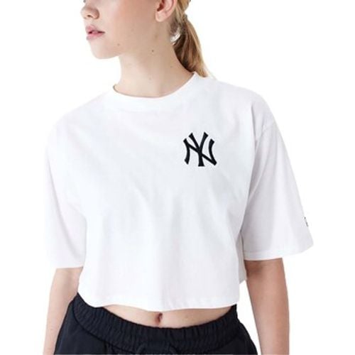 T-Shirts & Poloshirts Mlb Le Crop Tee Neyyan Whiblk - New-Era - Modalova