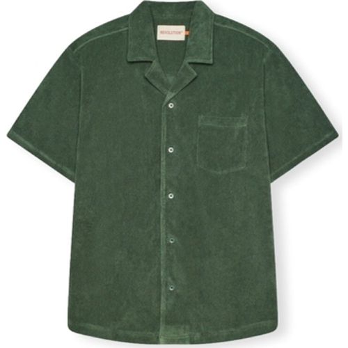Hemdbluse Terry Cuban Shirt S/S - Dustgreen - Revolution - Modalova
