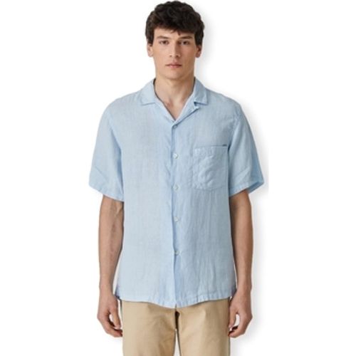 Hemdbluse Linen Camp Collar Shirt - Sky - Portuguese Flannel - Modalova