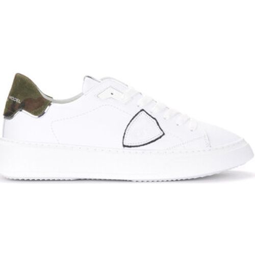 Sneaker Sneaker Bügel aus weißem Leder und - Philippe Model - Modalova