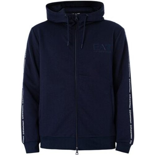 Sweatshirt Kapuzenpullover mit Reißverschluss und Logo auf der Brust - Emporio Armani EA7 - Modalova