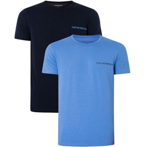 Pyjamas/ Nachthemden 2er-Pack Lounge-T-Shirts mit Rundhalsausschnitt - Emporio Armani - Modalova