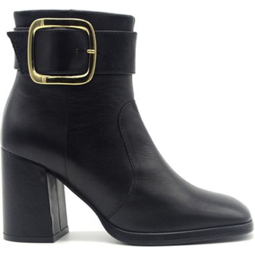 Ankle Boots tronchetto con maxi fibbia - Café Noir - Modalova