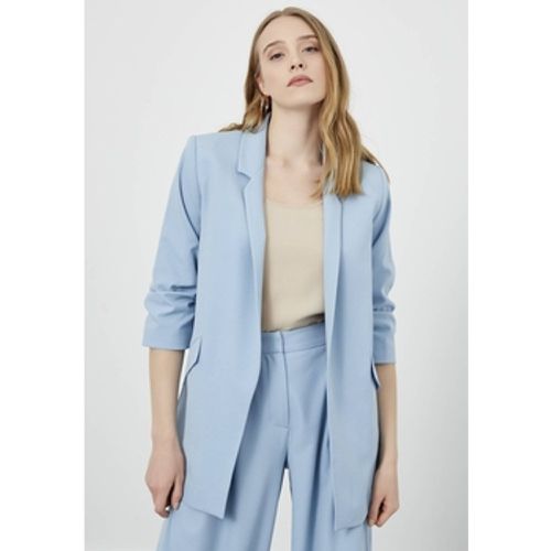 Jacken Baby Blue Pleated-Sleeve Oversize Jacket - Just Like You - Modalova