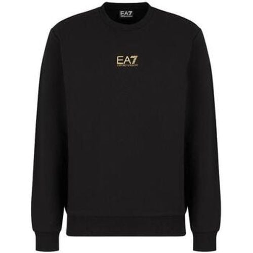 Sweatshirt Identity Cotton Sweatshirt Black/Gold - Ea7 Emporio Armani - Modalova