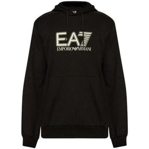 Sweatshirt Visibility Cotton Hooded Sweatshirt Black - Ea7 Emporio Armani - Modalova