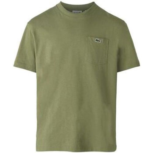 T-Shirts & Poloshirts Chest Pocket Cotton T-Shirt Khaki - Lacoste - Modalova