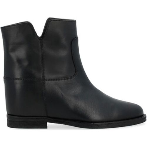 Ankle Boots Stiefelette aus schwarzem Leder - Via Roma 15 - Modalova