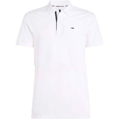 T-Shirts & Poloshirts Slim Flag Placket Polo Shirt White - Tommy Jeans - Modalova