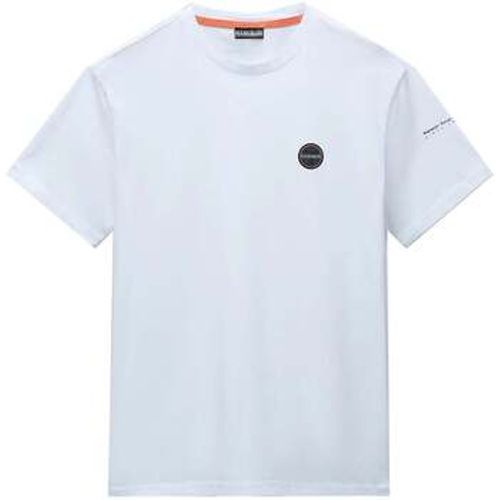 T-Shirts & Poloshirts Badge T-Shirt White - Napapijri - Modalova