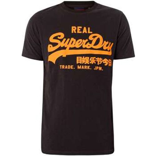 T-Shirt T-Shirt mit neonfarbener Vintage-Logo-Grafik - Superdry - Modalova