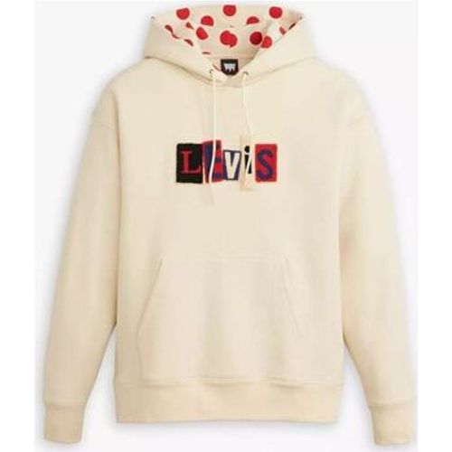 Sweatshirt A1008 0014 - SKATE HOODED-ANGORA DOTS CREAM AND RED - Levis - Modalova