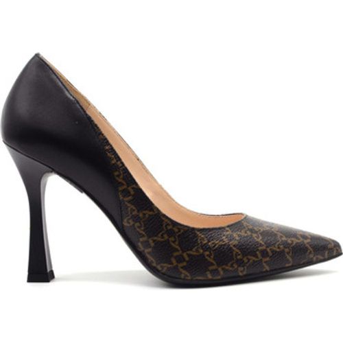 Pumps decollete in pelle stampa monogram - NeroGiardini - Modalova