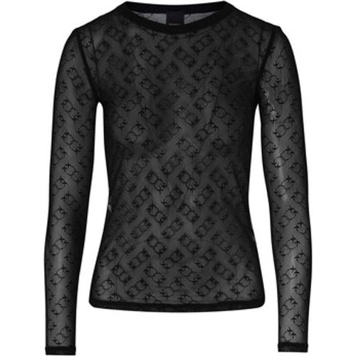 Pullover Langärmliges Trikot schwarz transparente Spitze - pinko - Modalova