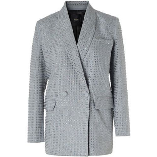 Jacken Oversize-Blazer grau mit Strasssteinen - pinko - Modalova