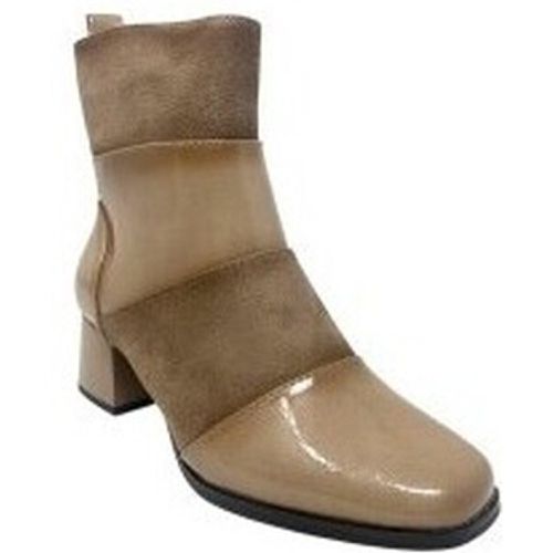 Schuhe Damenstiefelette 27129 und Taupe - Amarpies - Modalova