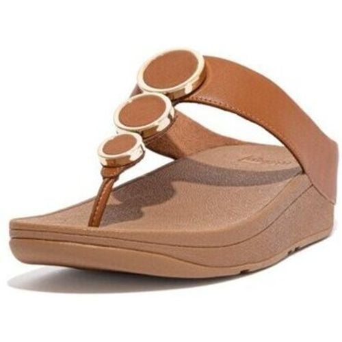 Zehentrenner HALO LEATHER TOE-POST SANDALS LIGHT TAN - FitFlop - Modalova