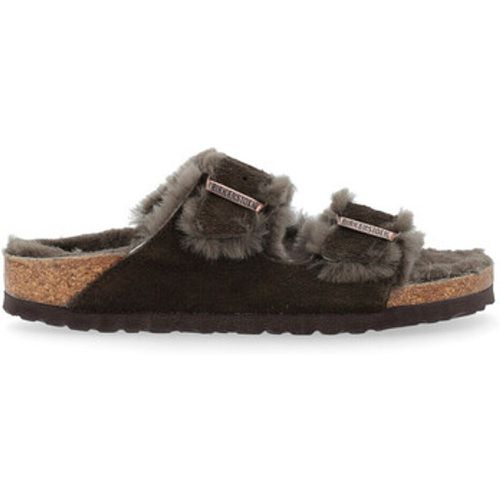 Damenschuhe Arizona Sandale aus braunem Fell - Birkenstock - Modalova