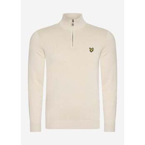 Pullover Cotton merino quarter zip jumper - cove - Lyle & Scott - Modalova