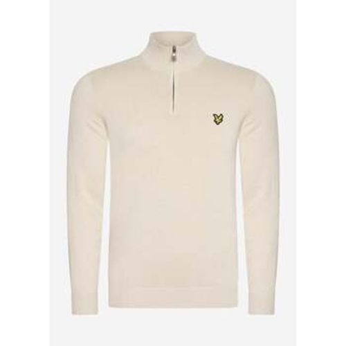 Pullover Cotton merino quarter zip jumper - cove - Lyle & Scott - Modalova