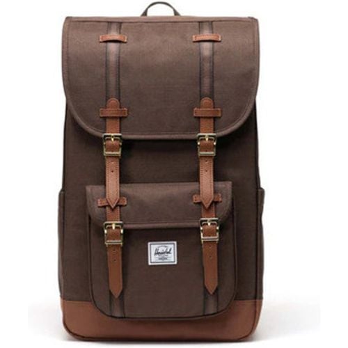 Rucksack Little America™ Chocolate Brown Crosshatch/Saddle - Herschel - Modalova