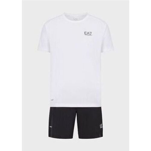 T-Shirts & Poloshirts 8NPV03 PNDDZ-21BA WHITE/BLACK - Emporio Armani EA7 - Modalova