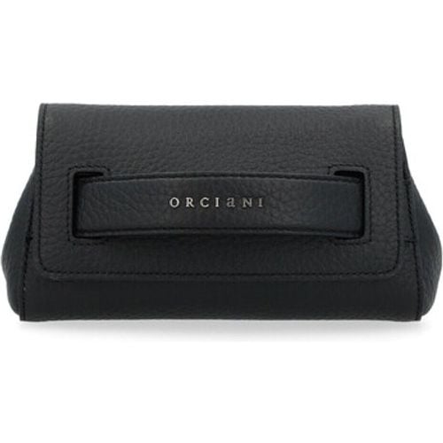 Handtasche Clutch Gossip aus schwarzem genarbtem Leder - Orciani - Modalova