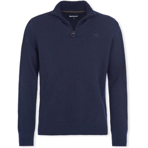 Pullover Lambswool Half Zip Knit - Navy - Barbour - Modalova