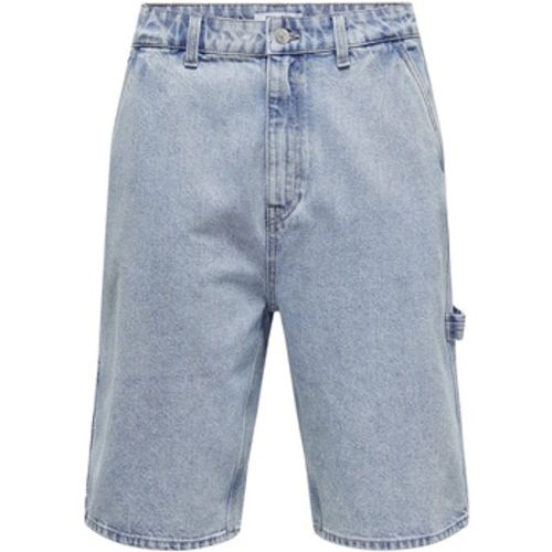 Straight Leg Jeans Shorts EDGE CAR Denim-Shorts - Only & Sons - Modalova