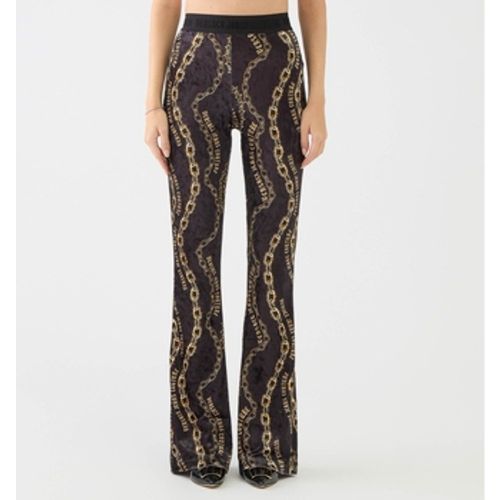 Hosen – Schlaghose aus Samt mit Kettenprint - Versace Jeans Couture - Modalova