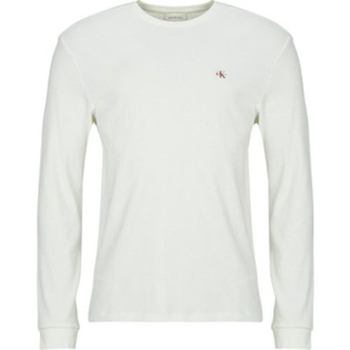 Langarmshirt LS WAFFLE BADGE CREWNK TEE - Calvin Klein Jeans - Modalova