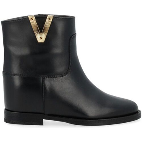 Ankle Boots Stiefelette schwarz mit goldenem Diamant V - Via Roma 15 - Modalova